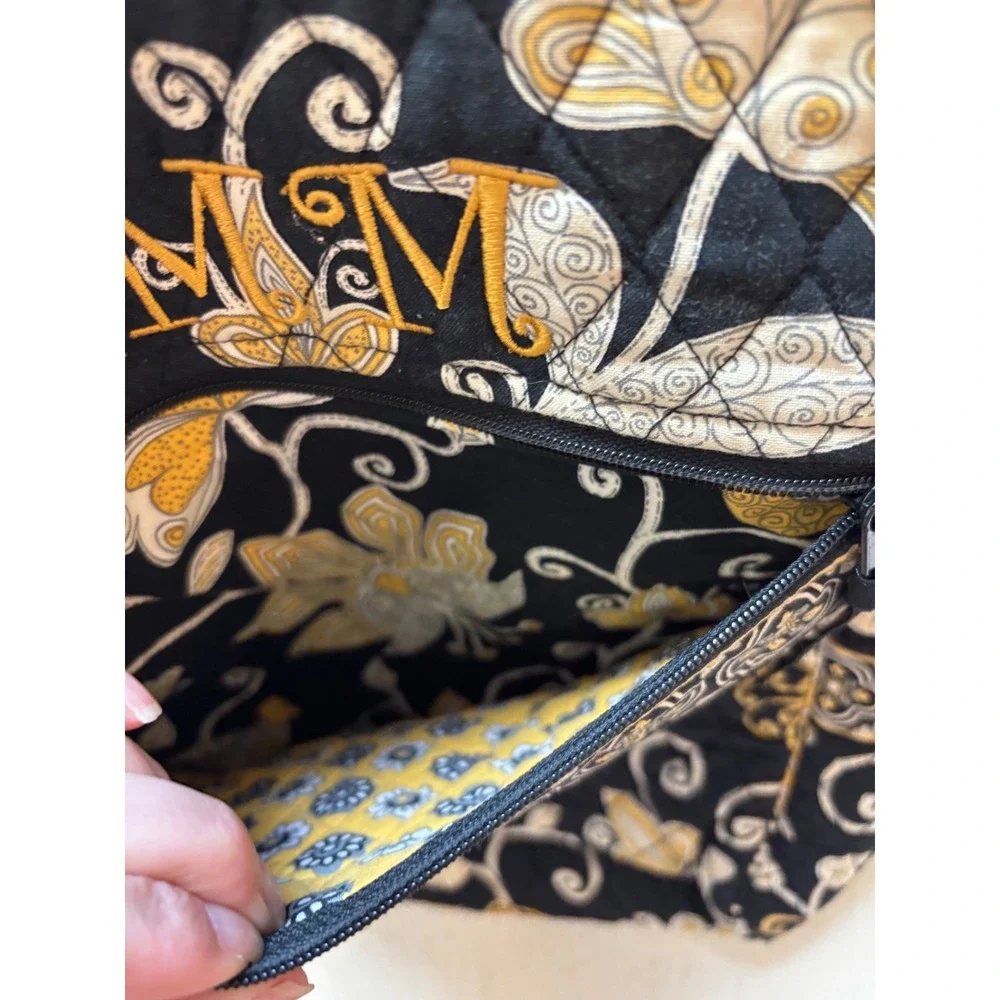 Y2K Vera Bradley Backpack Yellow Bird Floral Retired Quilted‎ Cotton Bag
